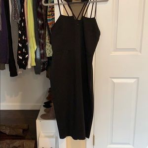 Black fitted dress